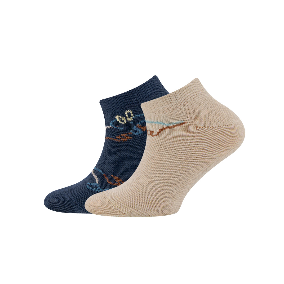 Sneakersocken 2er Pack Dinos