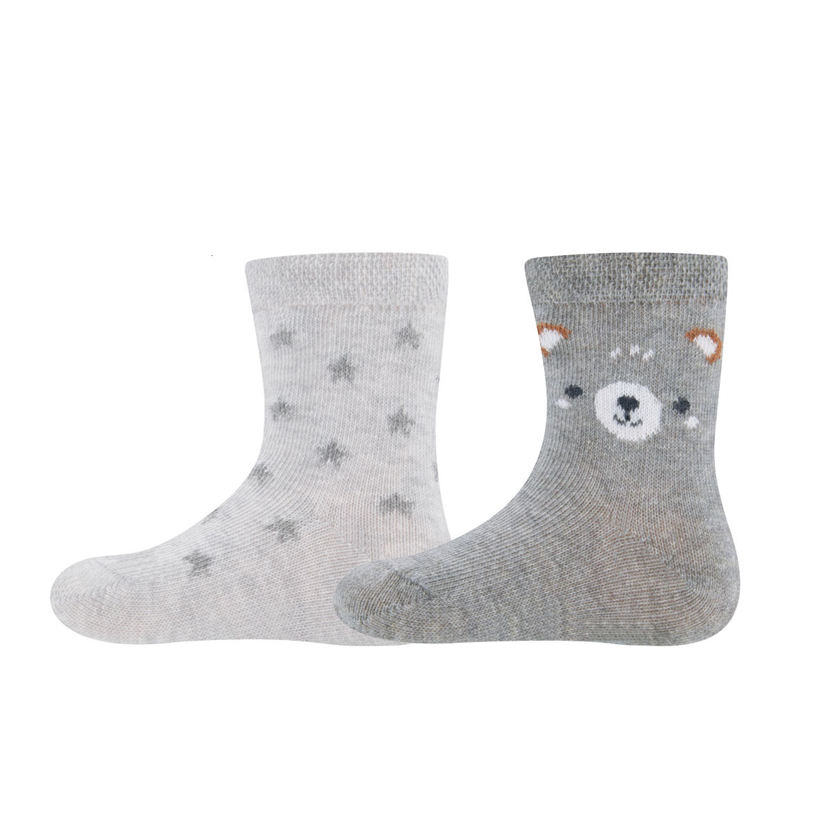 Socken 2er Pack GOTS Bär/Sterne