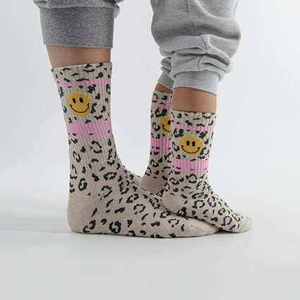 Tennissocken Kinder Leo/Smile