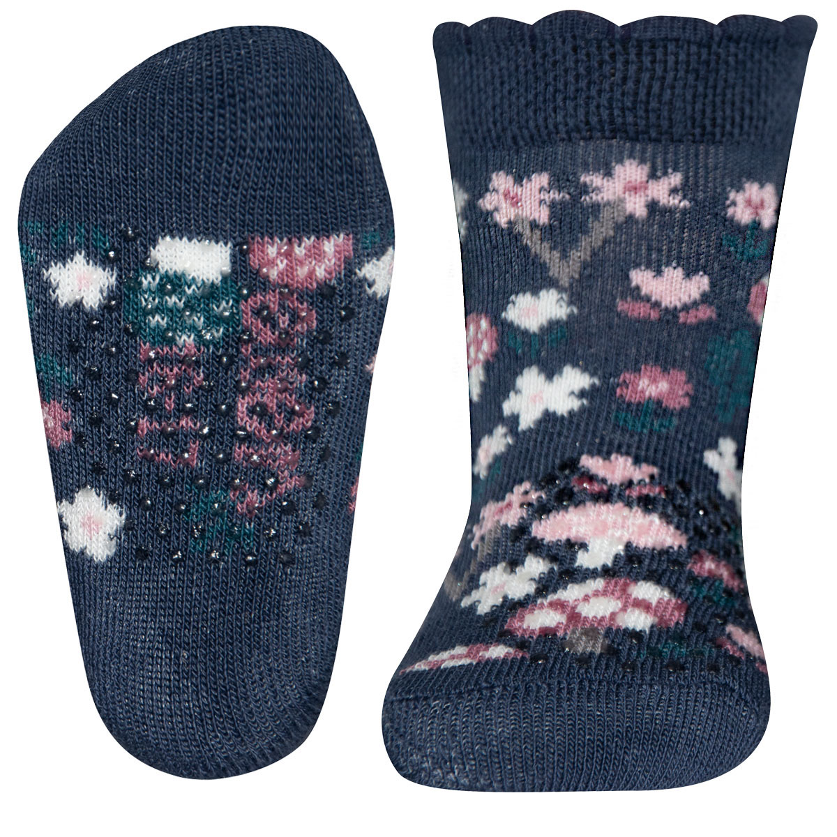 Krabbelsocken Blumen