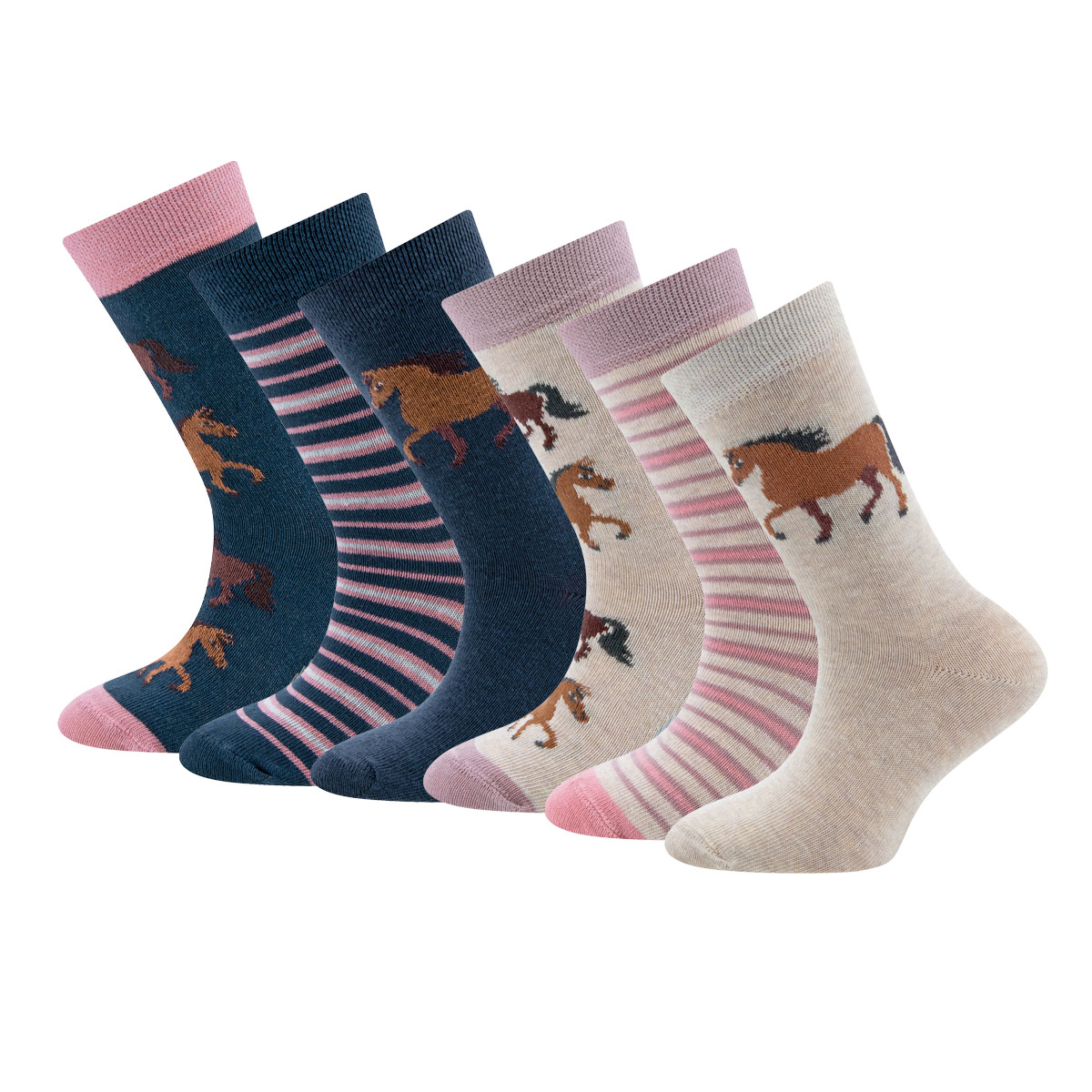 Socken 6er Pack Pferde