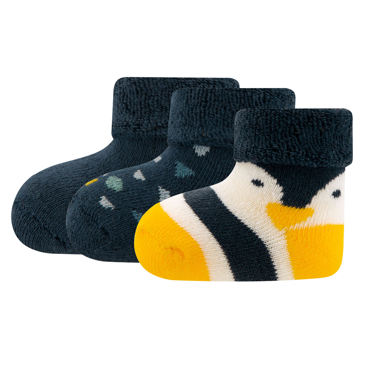 Babysocken 3er Pack Pinguin