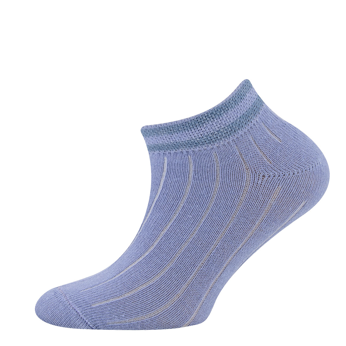 Sneakersocken 3er Pack Ringel/Rippe