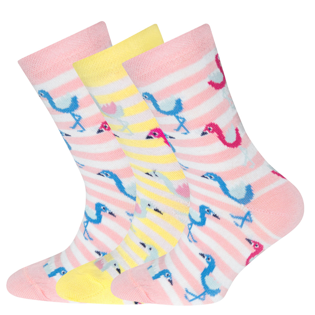 Socken 3er Pack Flamingos