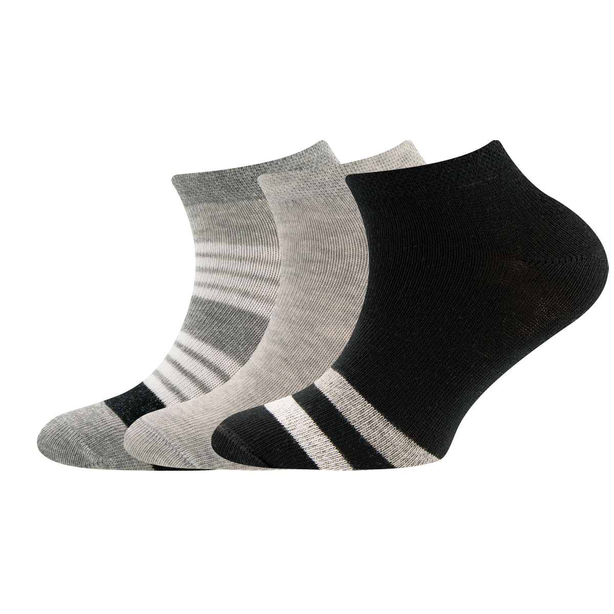 Sneakersocken 3er Pack Ringel