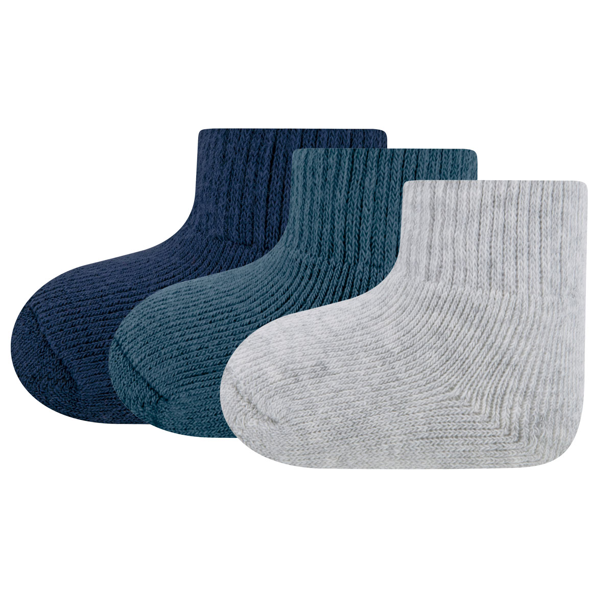 Babysocken 3er Pack Uni ohne Umschlag