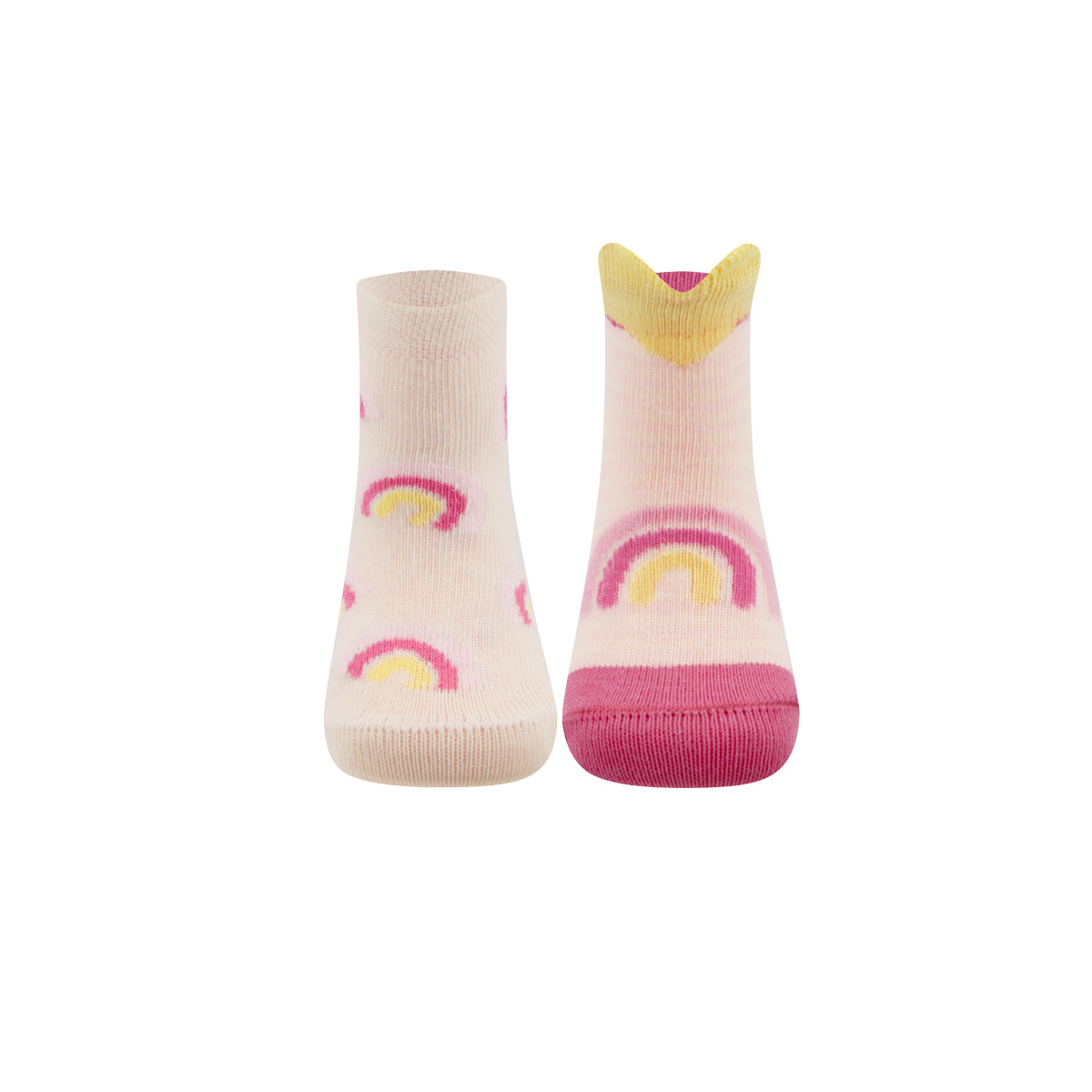 Socken 2er Pack Regenbogen/Herzen