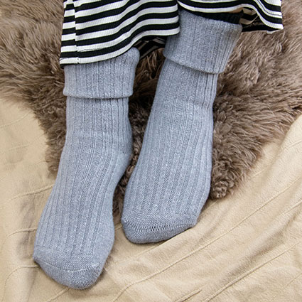 Socken Wolle/Baumwolle GOTS