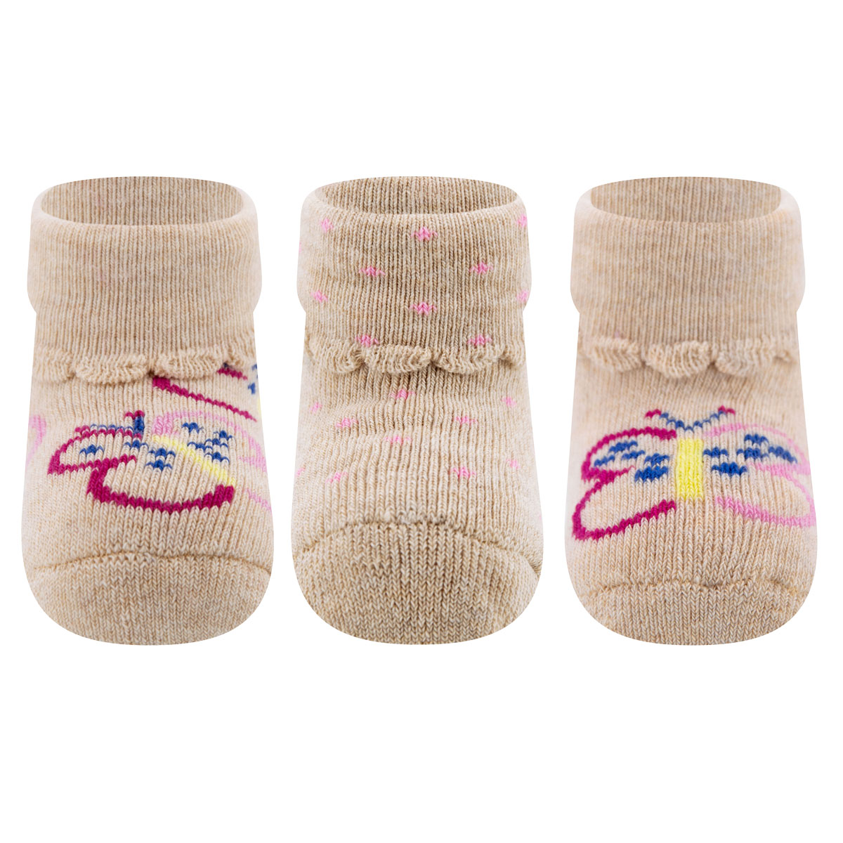 Babysocken 3er Pack Schmetterlinge