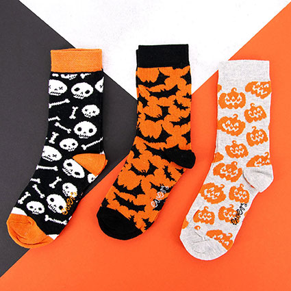 Socken 3er Pack Halloween/Jungen