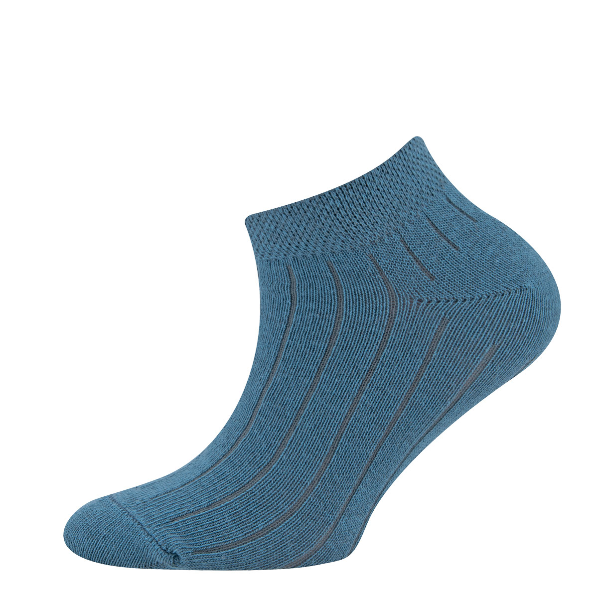 Sneakersocken 3er Pack Ringel/Rippe