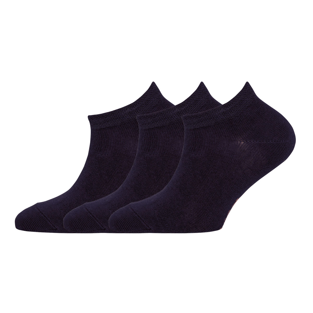 Sneakersocken 3er Pack Uni