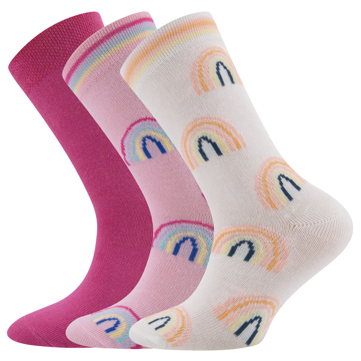 Socken 3er Pack Regenbogen