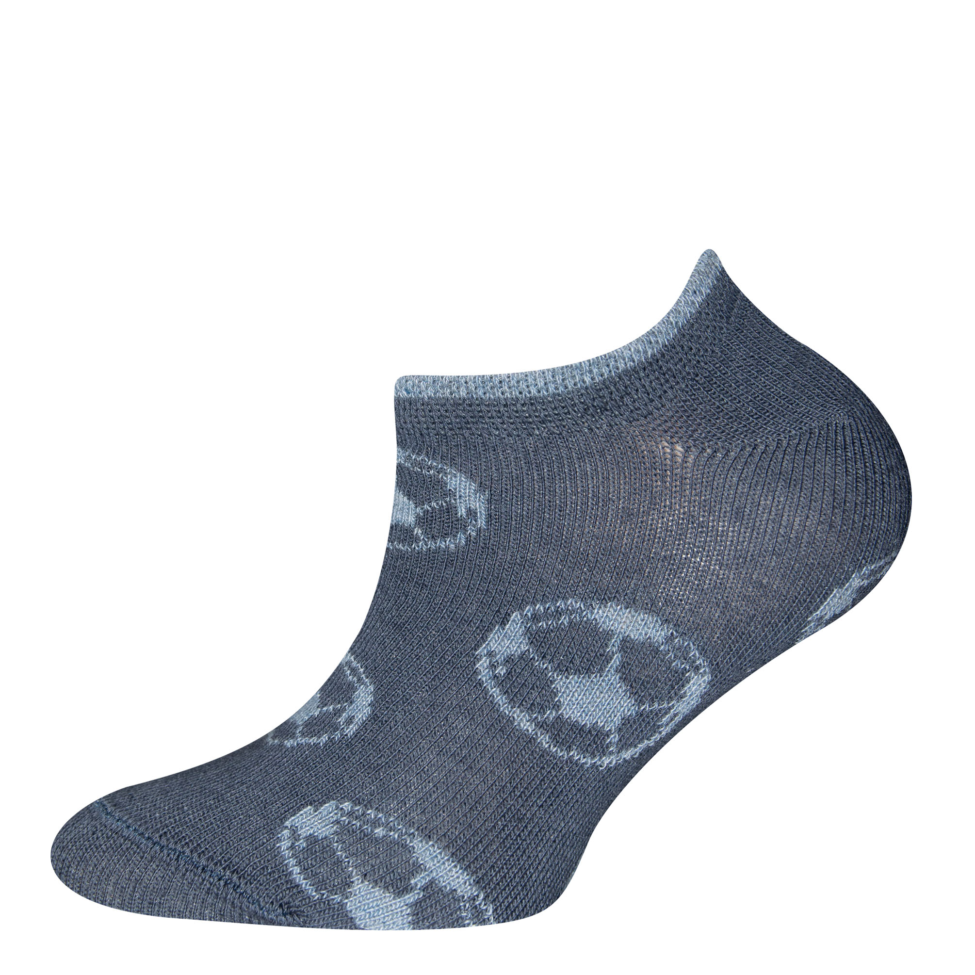 Sneakersocken 3er Pack Fußball/Ringel