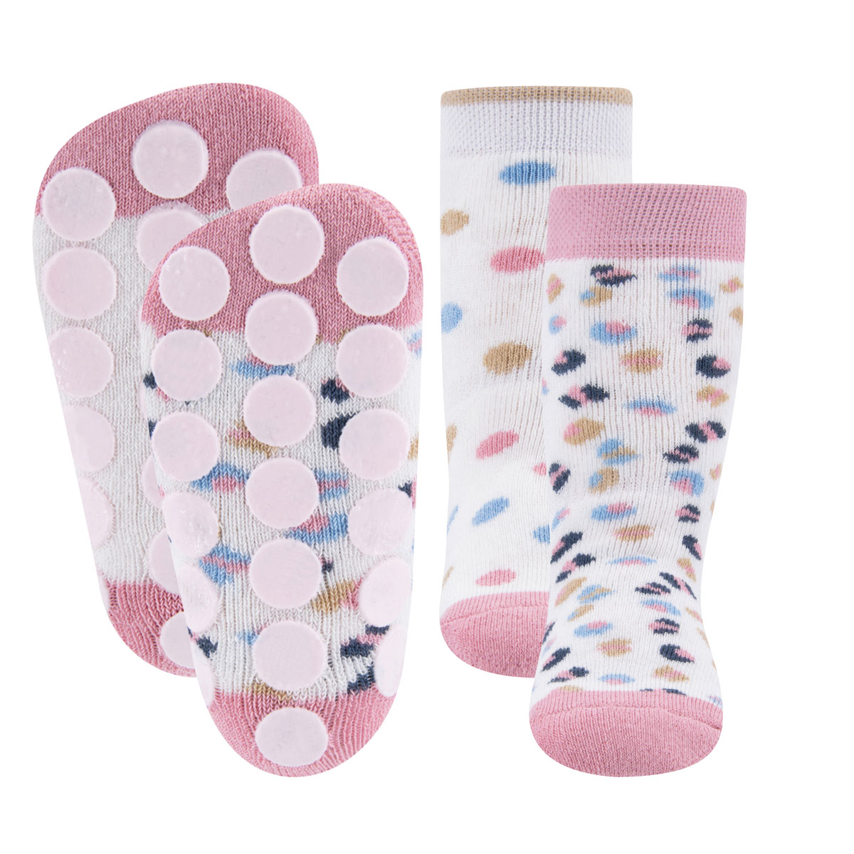 Stoppersocken  2er Pack Leo/Punkte