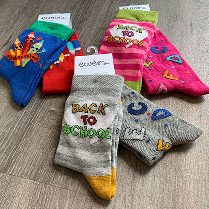 Socken 2er Pack Back to School/Buchstaben