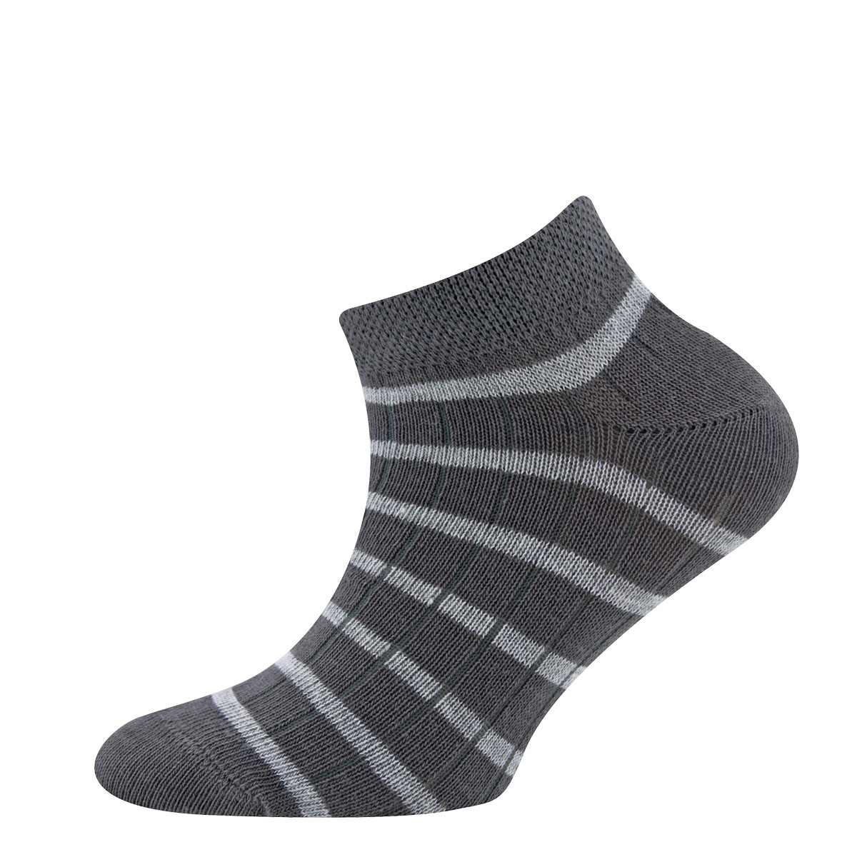 Sneakersocken 3er Pack Ringel/Rippe