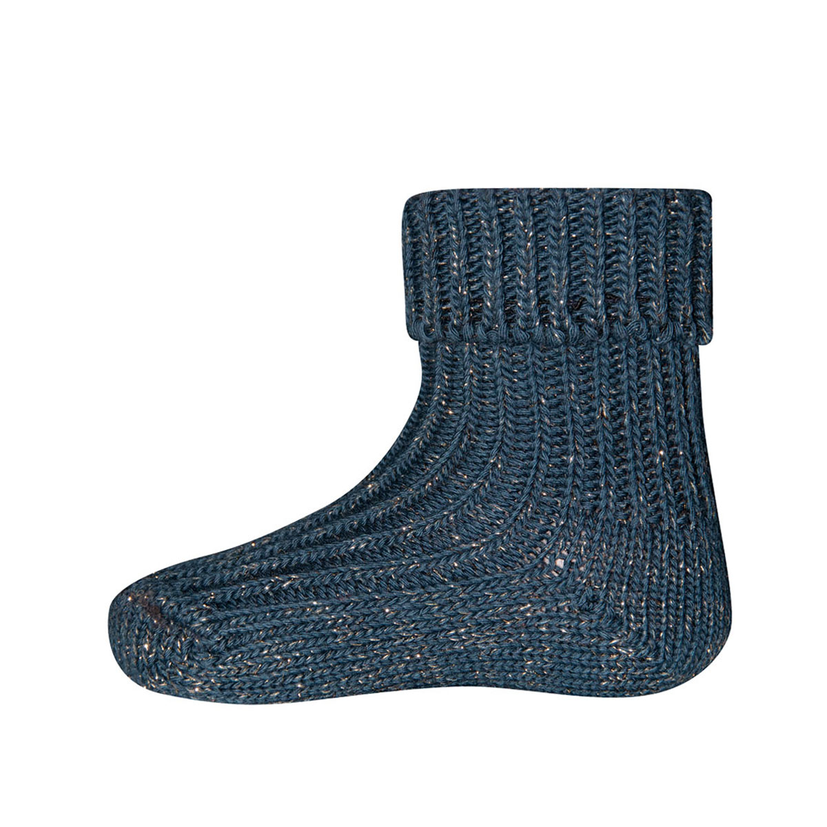 Rippsocken Glitzer mit Umschlag