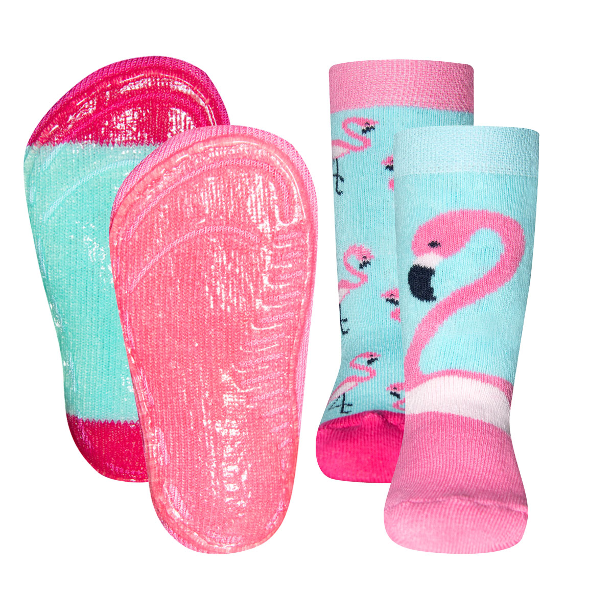 Stoppersocken SoftStep 2er Pack Flamingo