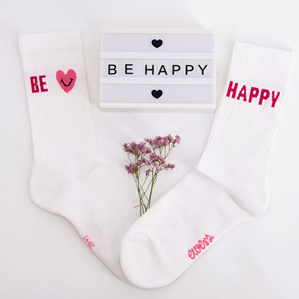 Tennissocken BE HAPPY